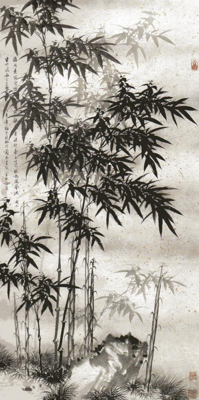 たけ 水墨竹画法 中国画技法 中国絵画/水墨竹子画法 | 中国美術 芸術