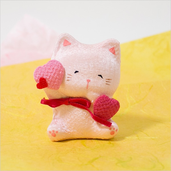 縁結び招き猫 ピンク
