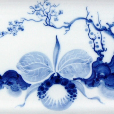 マイセン ブルーオーキッド 長角皿 24cm 824001/44060 | ブルー