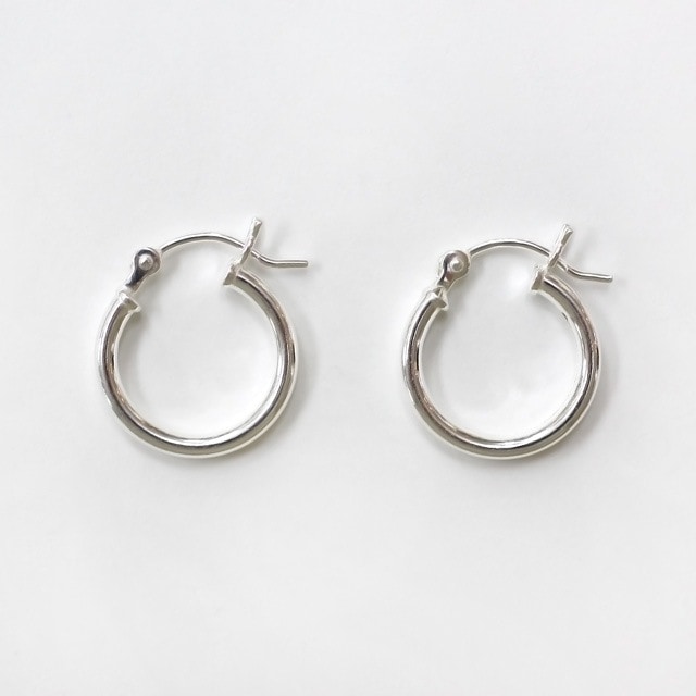 001421214MM SV925製フープピアス 16.0×14.0×2.0mmポスト線径0.7mm 1
