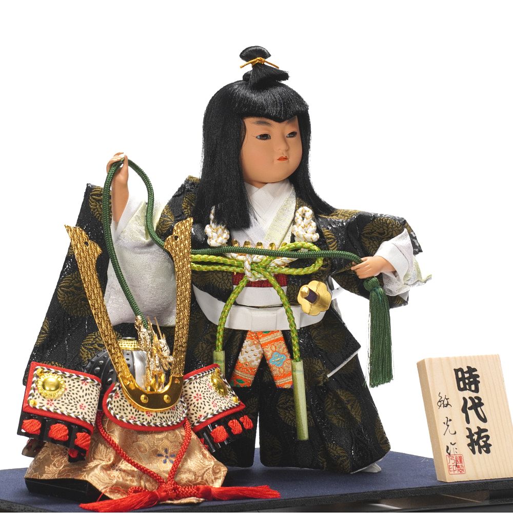 武者人形】6号 時代拵 兜曳き〈敏光作〉[225-085] ｜雛人形・五月人形