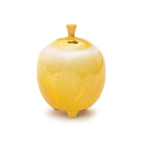 日本香堂の香器『香炉【銀彩イエロー】九谷焼』 | 取扱いメーカー,日本