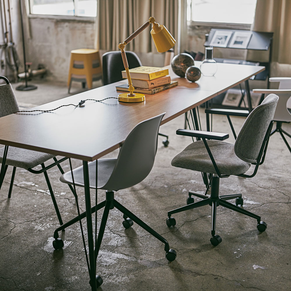 アイアンレッグ×木目調ヴィンテージスタイルのダイニングテーブル｜幅