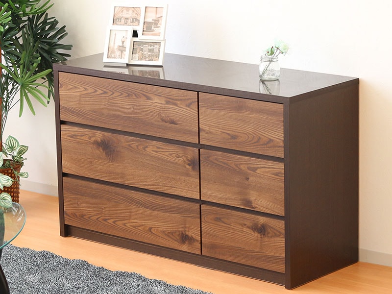 チェスト タンス 収納 おしゃれ 木製 3段 北欧家具 幅120cm 完成品