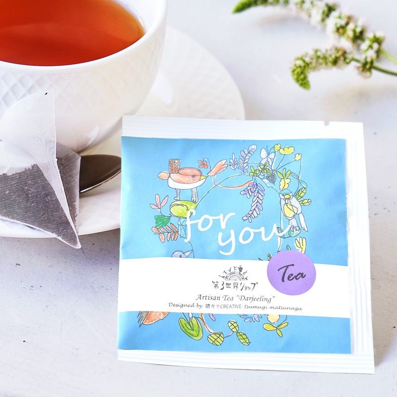 12包】Artisan フェアトレードダージリンティー（とりたちのリース