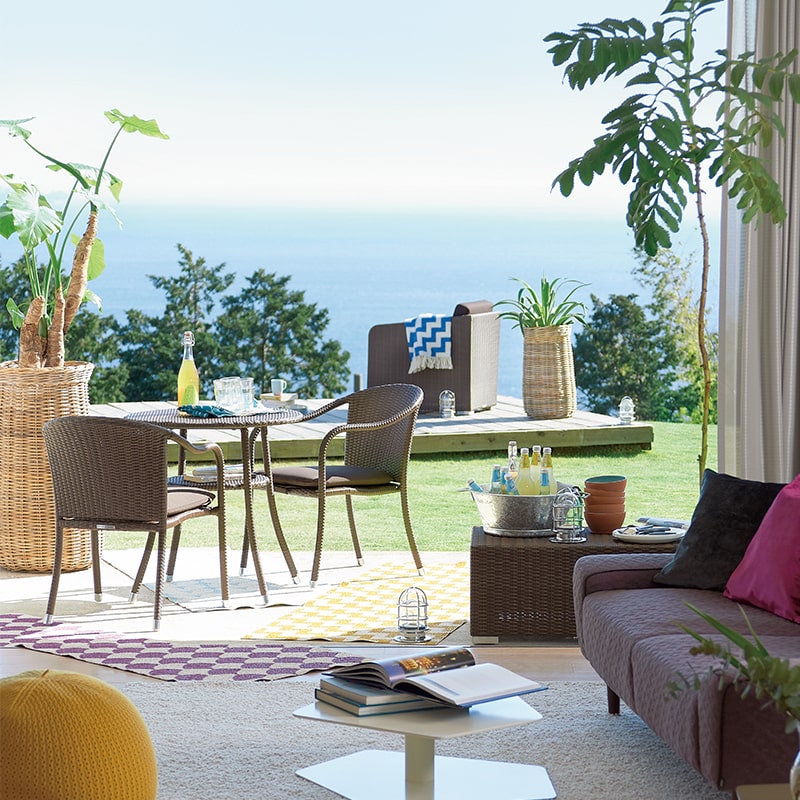 ガーデンファニチャー】コモスタッキングチェア セキスイエクステリア