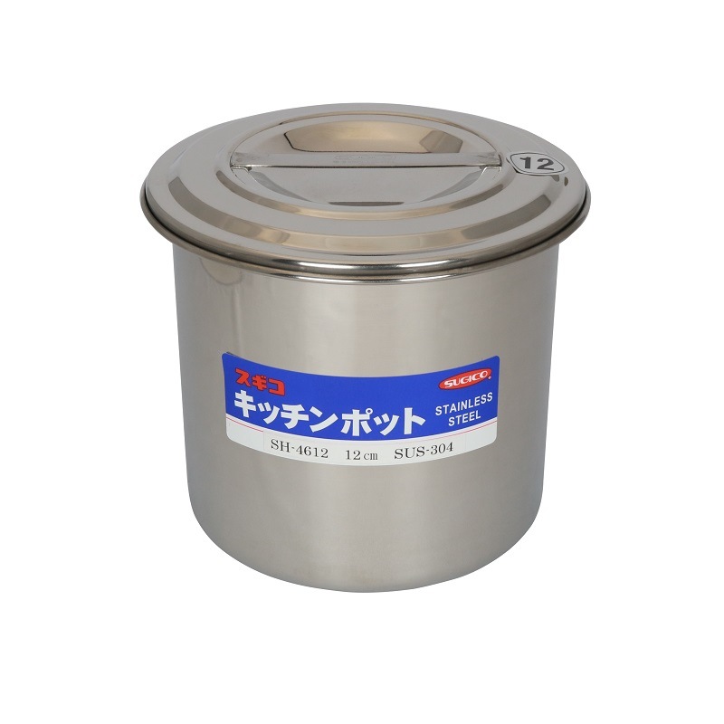 18-8 深型キッチンポット 目盛付 0.55L SH-4609 | SUGICO ORIGINAL