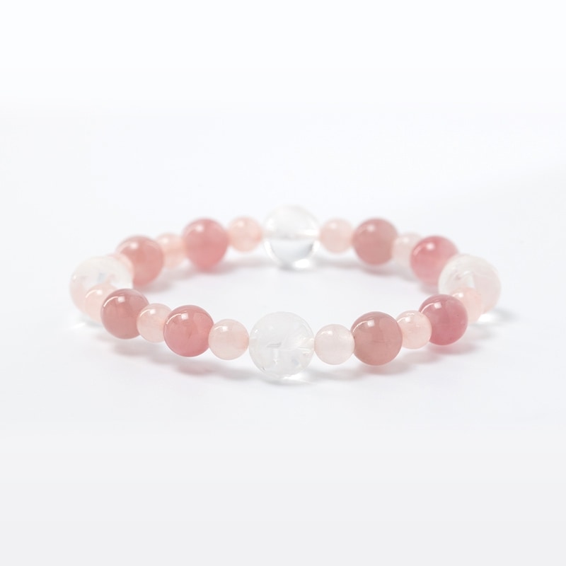 ☆レディース☆ブレスレット【ローズクォーツ】｜白崎八幡宮