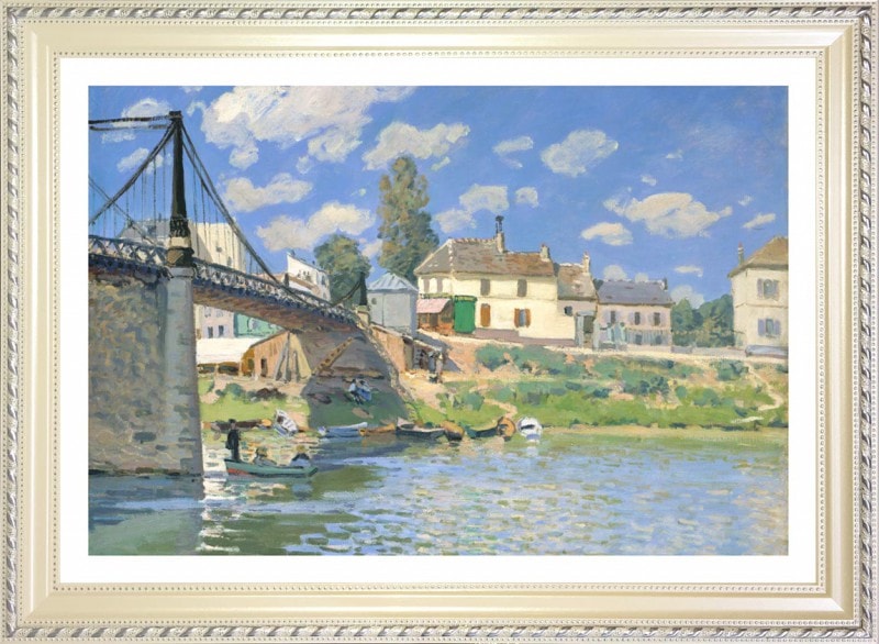 アルフレッド・シスレー ヴィルヌーヴ・ラ・ガランヌの橋 ジークレー