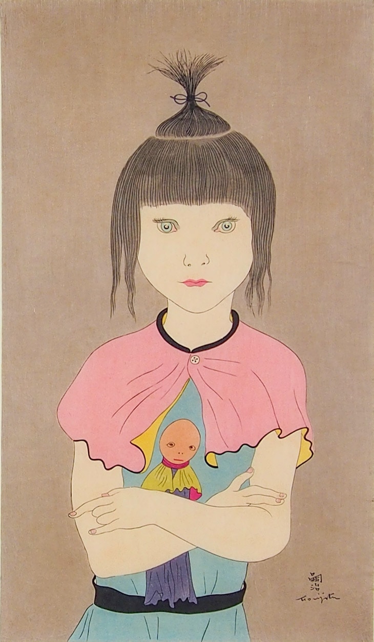 藤田嗣治 「人形を抱く少女」 | | アトリエ・ブランカ