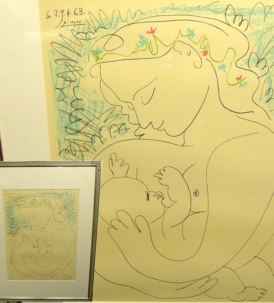 Pablo Picasso / パブロ ピカソ「母と子 偉大なる母性」晩年期
