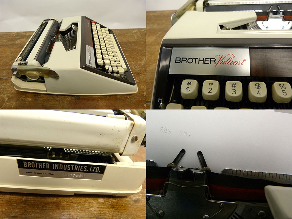 日本製 ブラザー BROTHER VALIANT アンティーク英文タイプライター