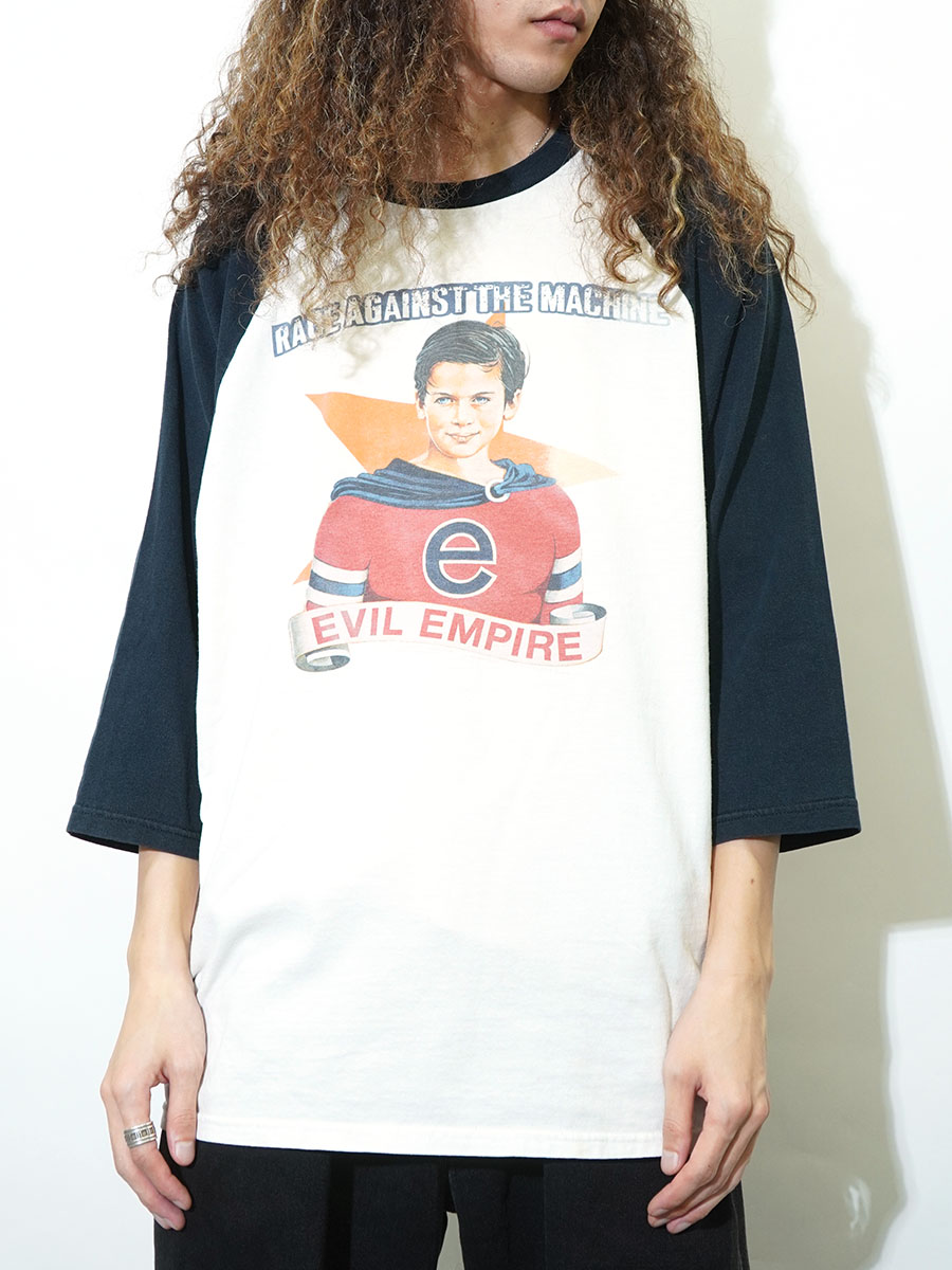 90's RAGE AGAINST THE MACHINE ''EVIL EMPIRE'' ラグランスリーブ