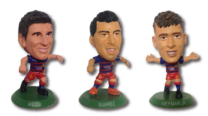 FCバルセロナ サッカースタッツ MSNセット（メッシ、スアレス