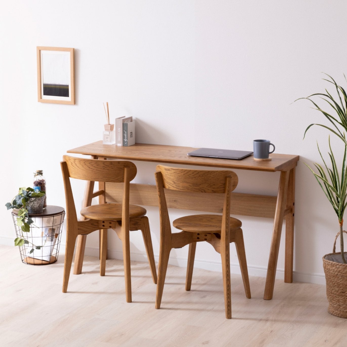 幅120］ カウンター ダイニングテーブル｜ デスク 天然木 マルチ