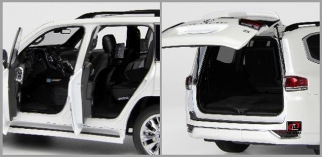 トヨタ ランドクルーザー LC300 ZX ホワイト 1/18ミニカー LCD】1/18