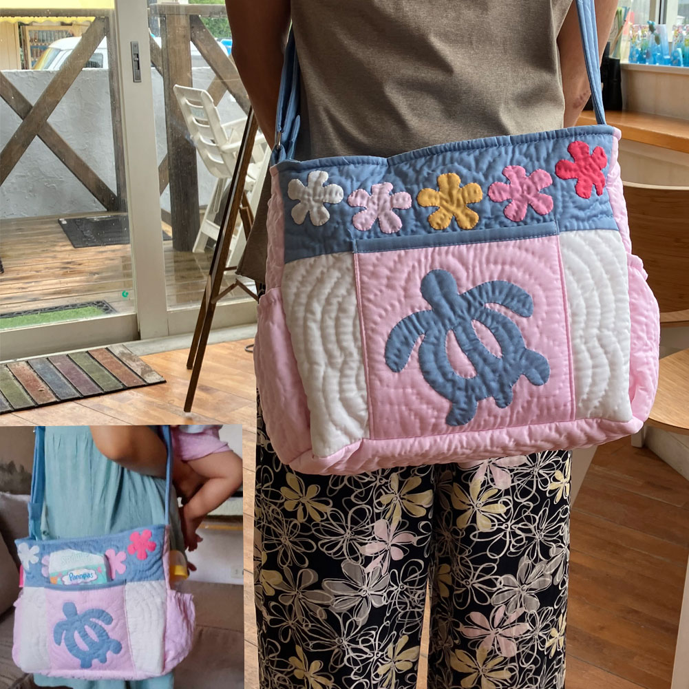 ハワイアンキルト バッグ マザーズバッグ おむつバッグ おでかけバッグ