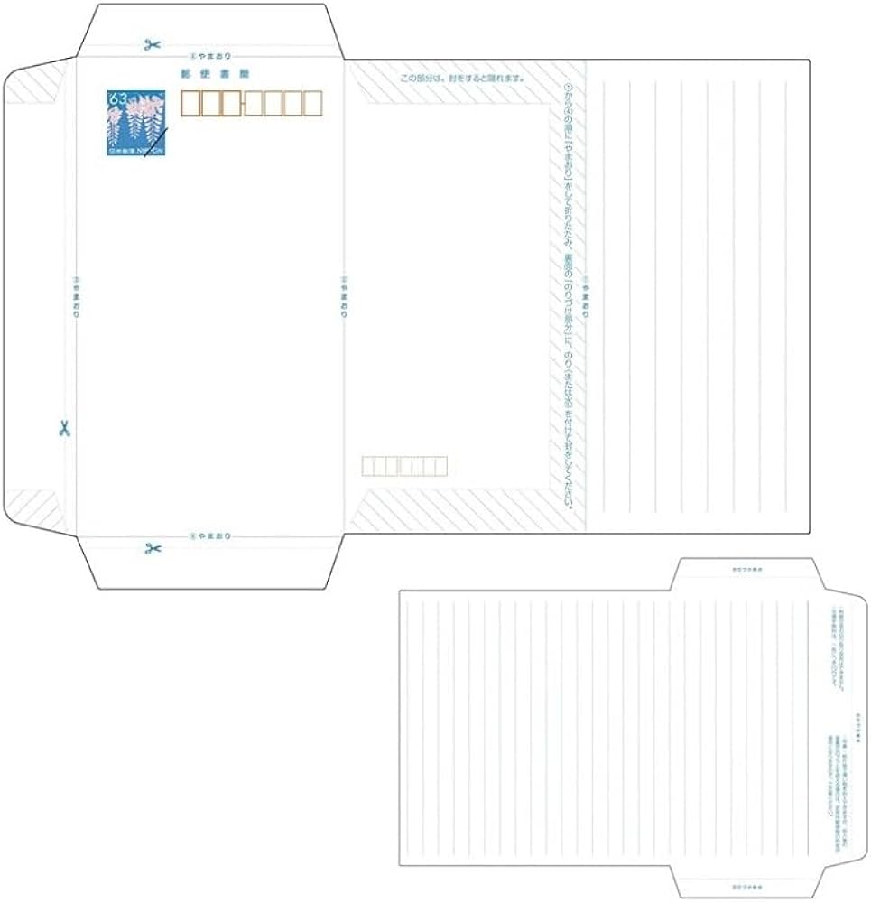 Amazon.co.jp: 日本郵便 ミニレター 郵便書簡 100枚セット : 文房具