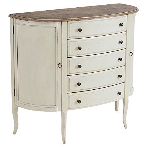 Amazon｜アンティーク調 5段 チェスト W約102×D約42×H約90.5cm