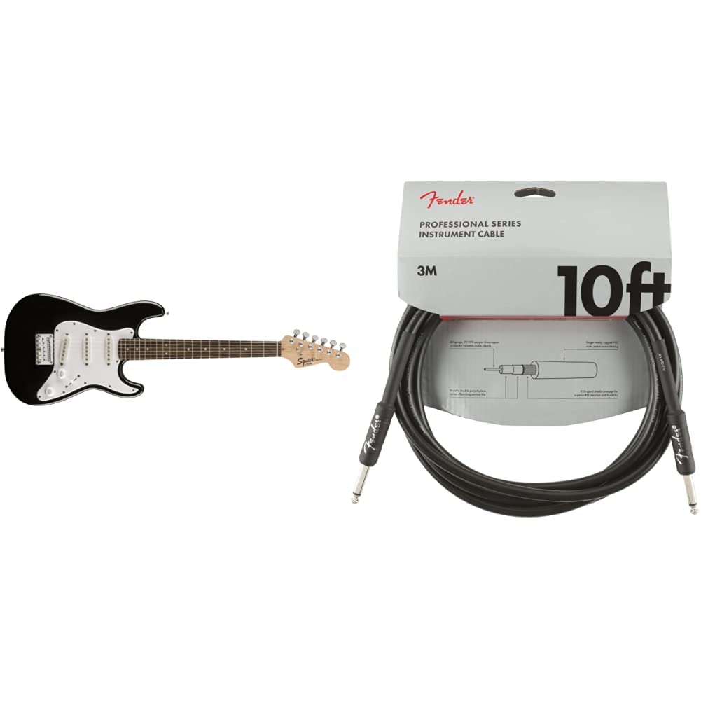 Amazon.com: Squier Mini Stratocaster Electric Guitar, Black