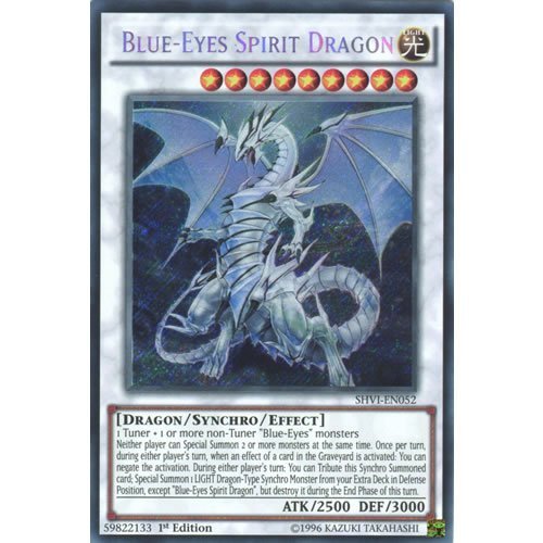 Amazon.com: Deckboosters YuGiOh : SHVI-EN052 1st Ed Blue-Eyes