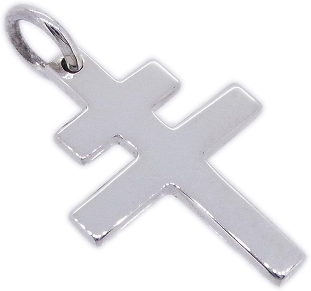 Amazon | シルバー 925 クロス 十字架 横二本十字 ロレーヌ十字