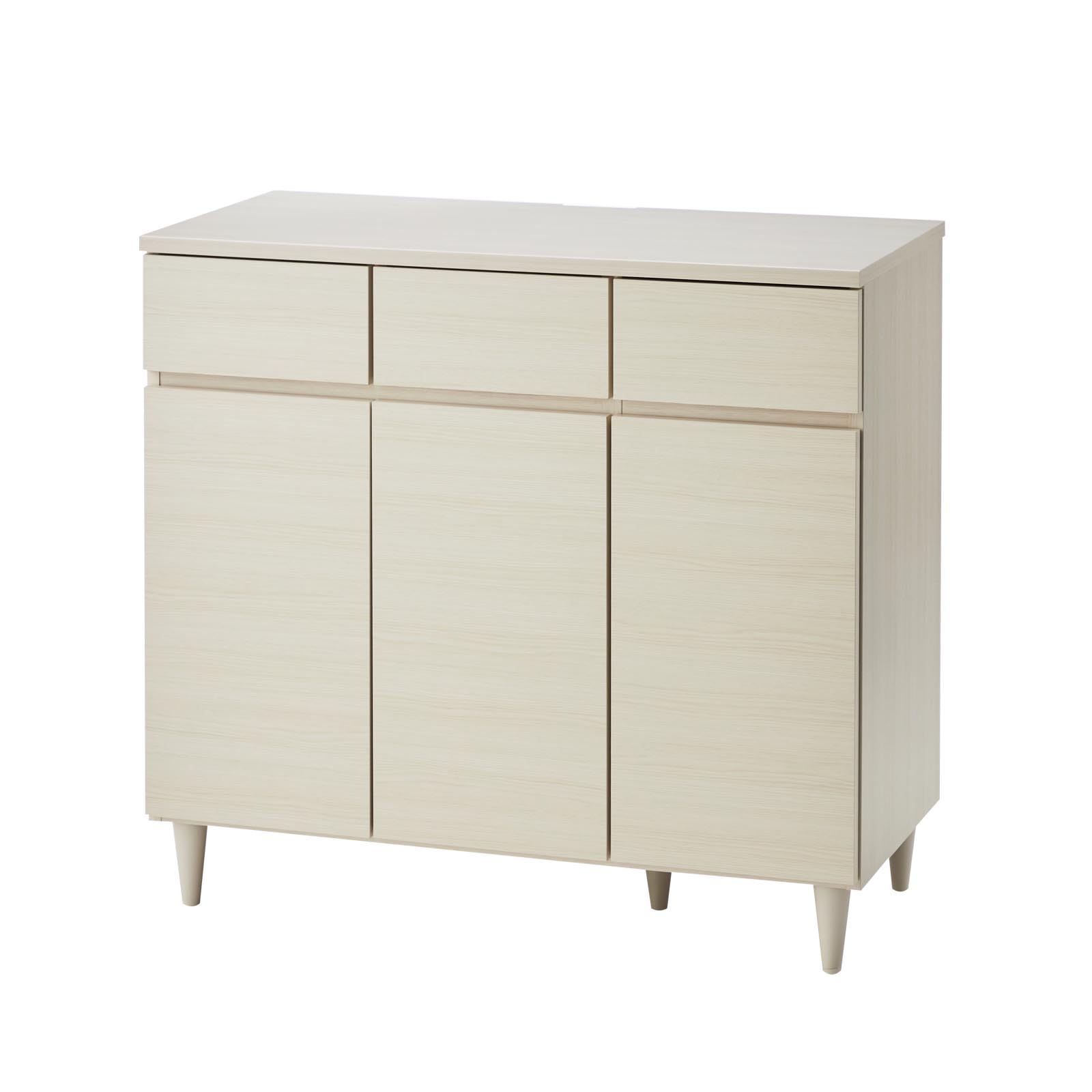 Amazon.co.jp: 北欧風リビングキャビネット 幅90cm 重さ33kg 完成品