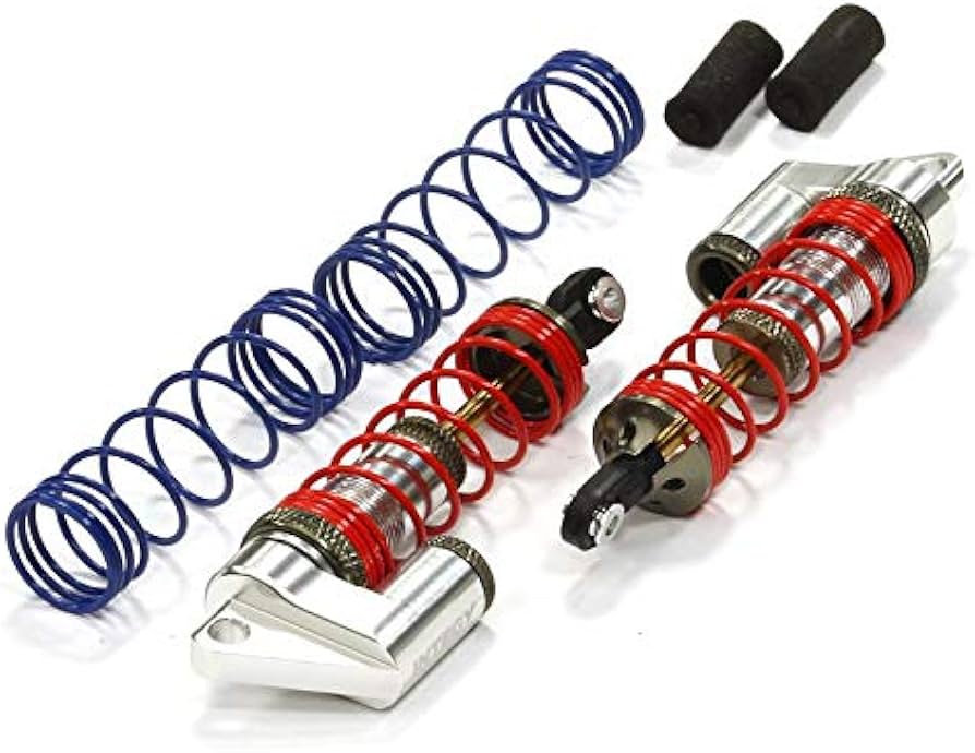 Amazon.com: Integy Aluminum MSR9 Front Piggyback Shock for Traxxas