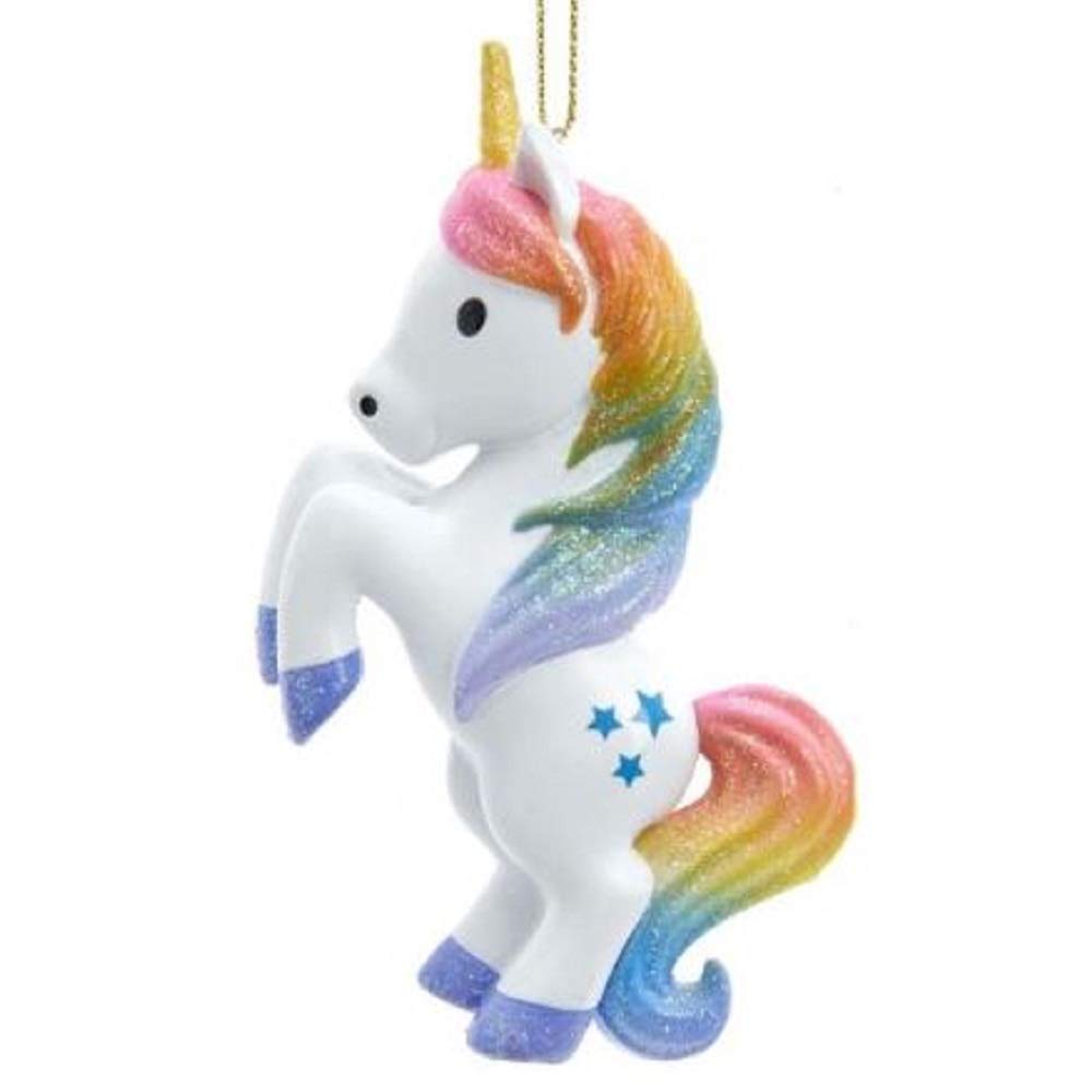 Amazon.com: Kurt Adler H7547 Unicorn Blow Mold Ornament, 4-inch