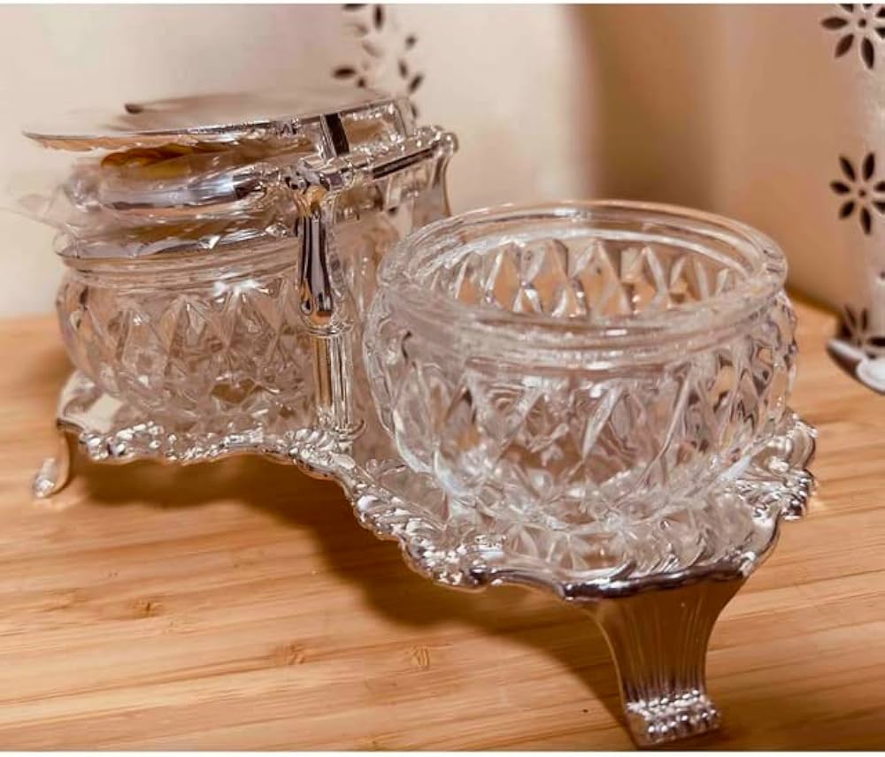 Amazon.co.jp: 銀メッキ シュガーポット シルバー リボン付 砂糖入れ