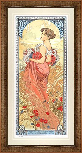 Amazon.co.jp: アルフォンス・ミュシャ『夏 四季(1900年版)』ジクレー