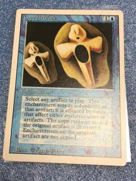 Amazon.co.jp: MTG コピーアーティファクト Copy 3ED Revised 青R レア