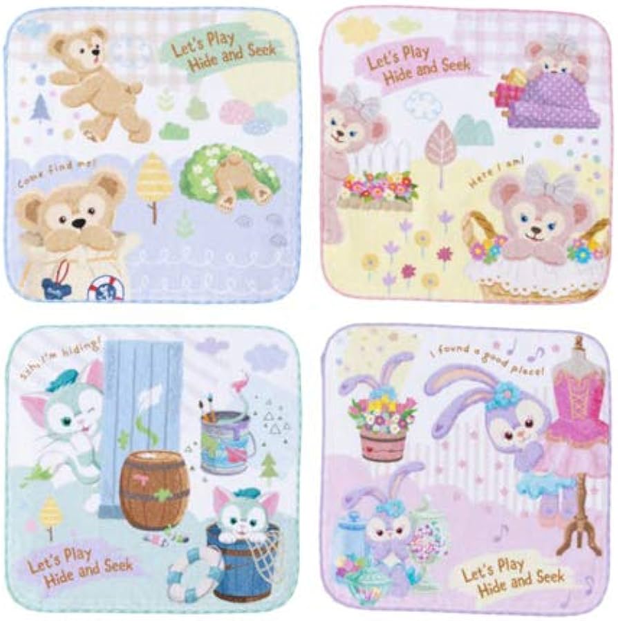 Amazon｜ダッフィー＆フレンズ ミニタオルセット ダッフィーたちの