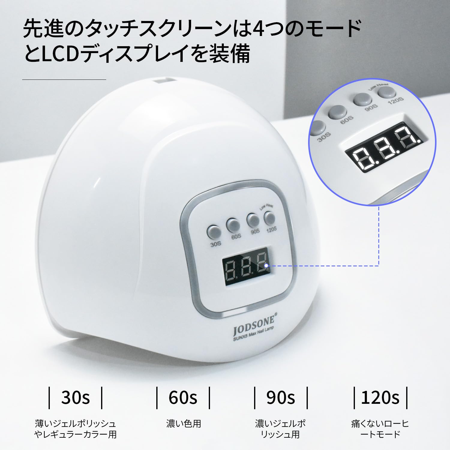 Amazon.co.jp: JODSONE UV LEDネイルランプ、ジェルポリッシュ用ネイル