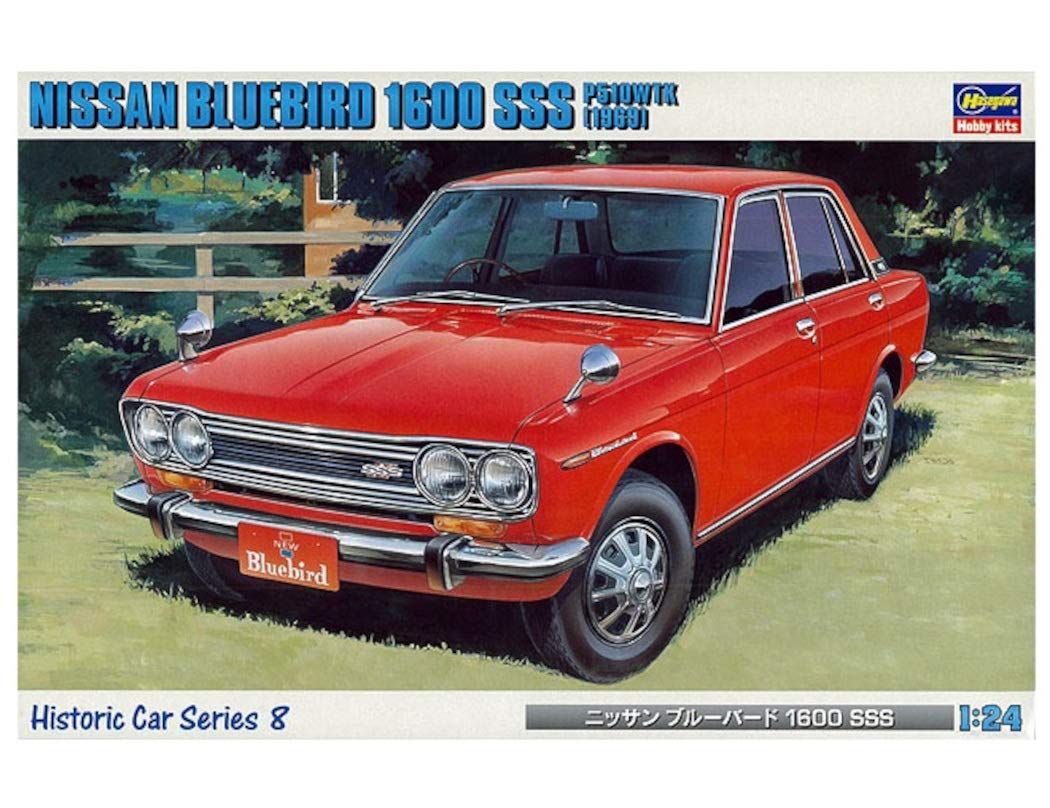 Amazon.com: Hasegawa 1/24 Nissan Bluebird (510) 1600SSS 1969 21208