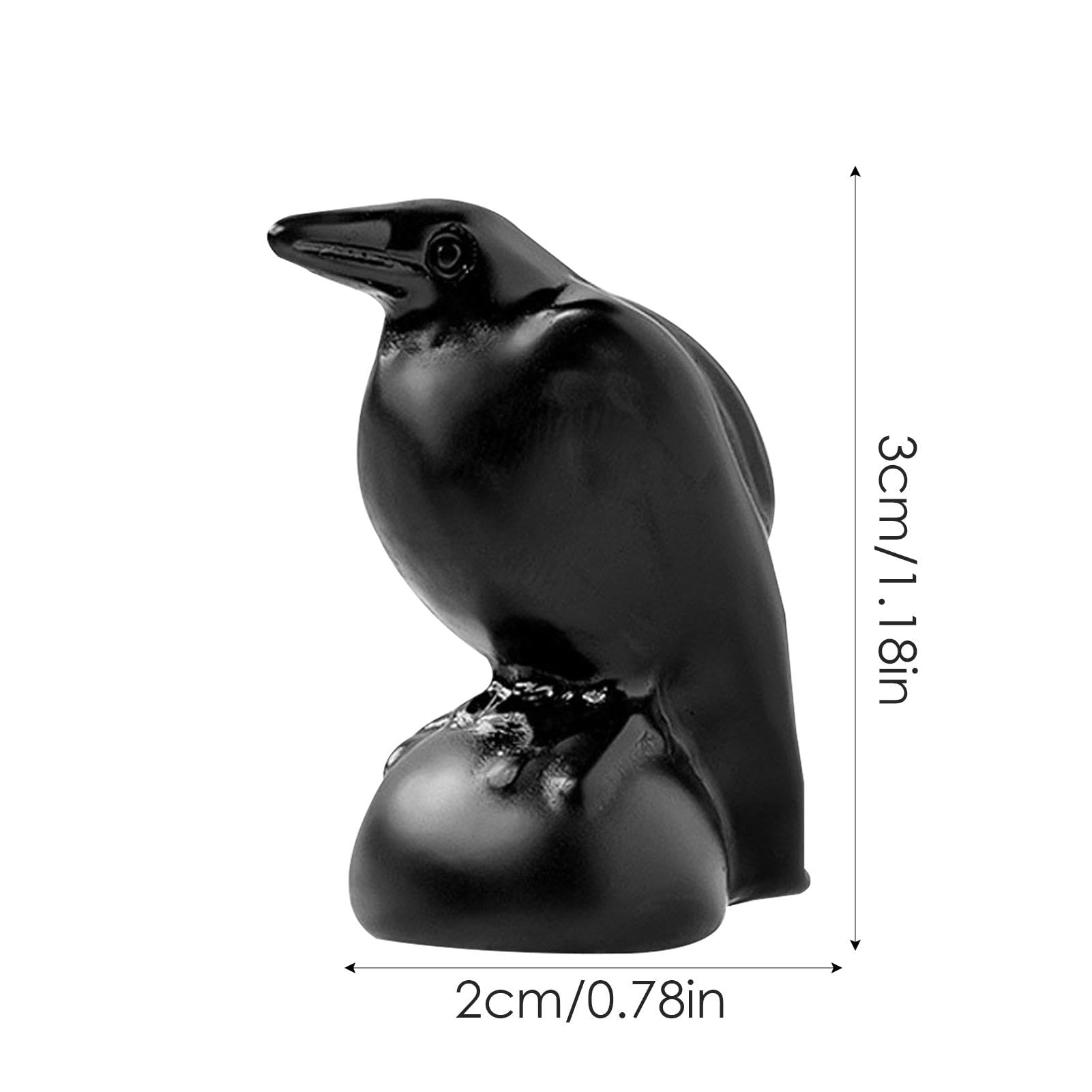 Amazon.co.jp: Qizaoly 家の装飾のためのカラスの像、石のカラスの像