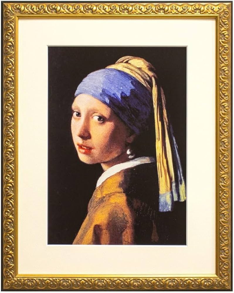 Amazon｜ヨハネス・フェルメール 「 真珠の耳飾りの少女 」 ー 青い