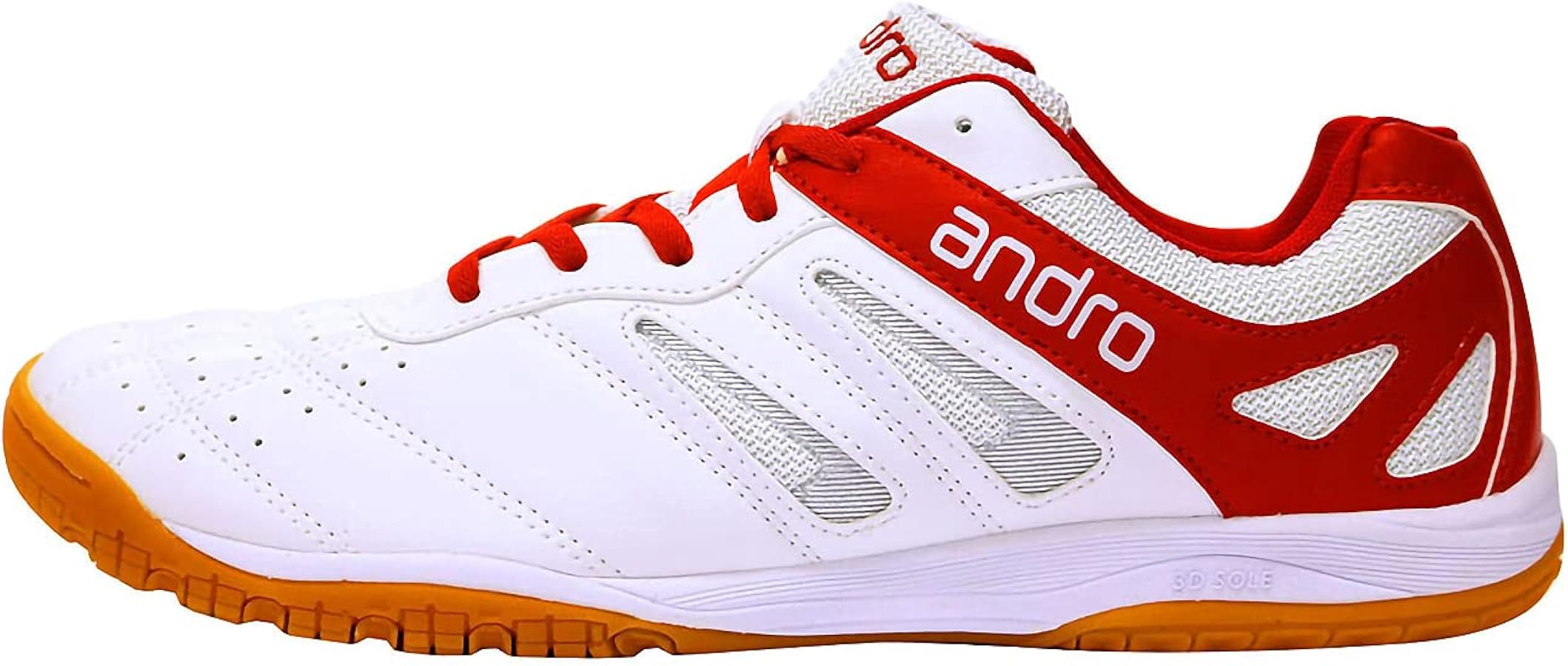 Amazon.co.jp: Andro Table Tennis Shoes Shuffle Step White Red