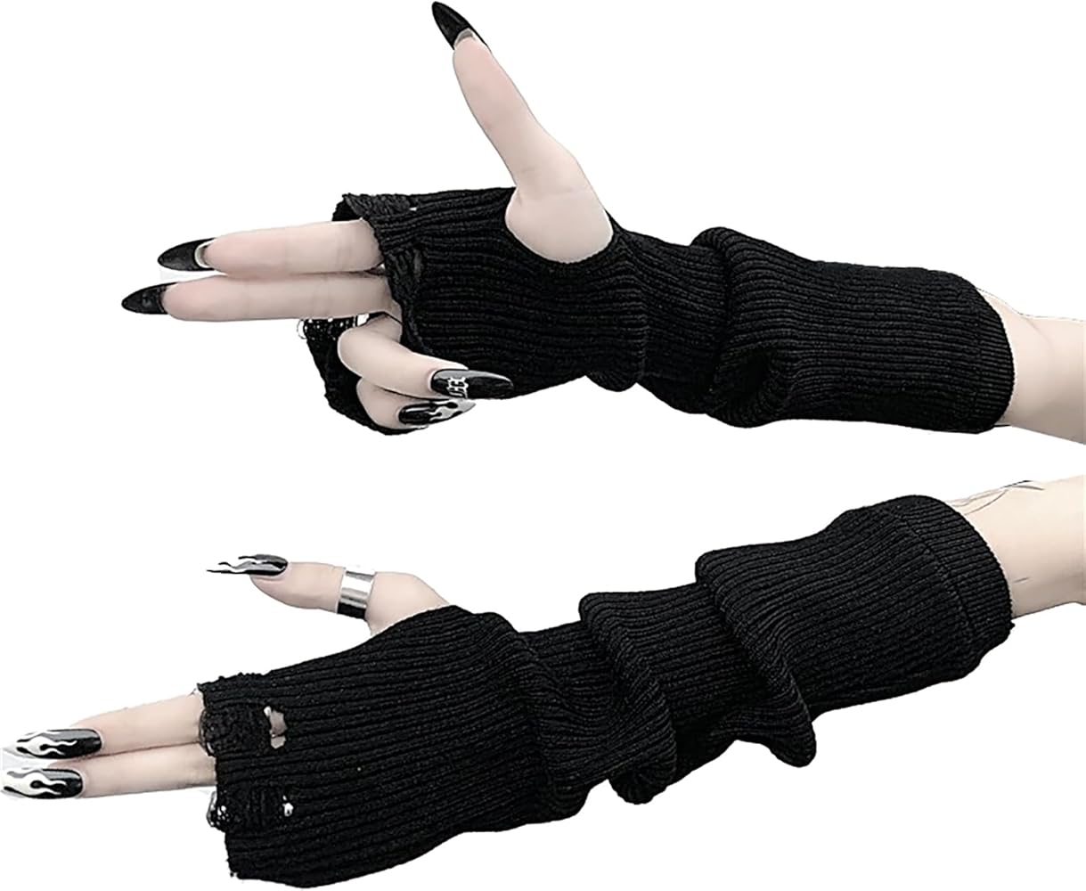 Amazon | [paniki] アームウォーマー アームカバー ブラック 黒