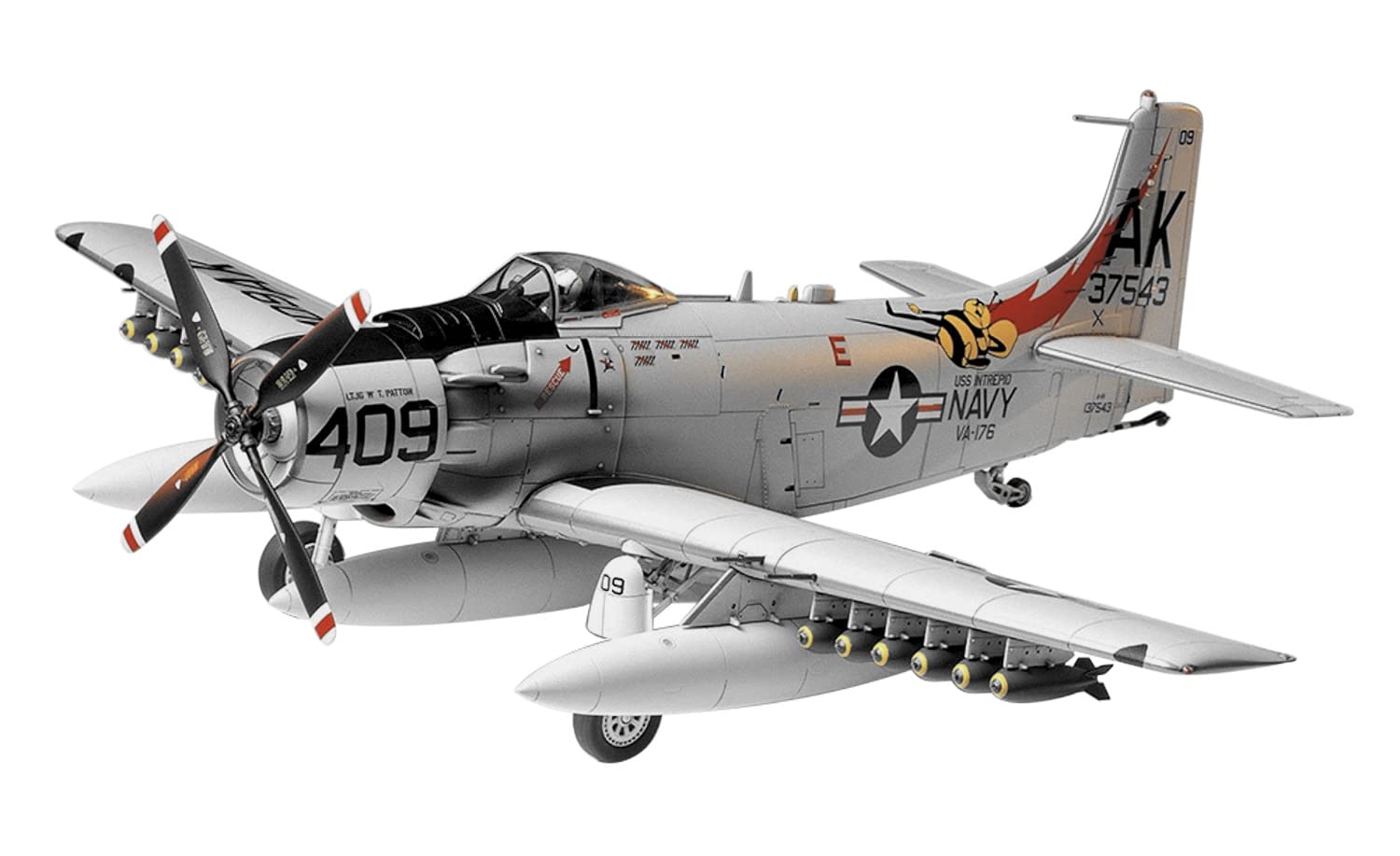 Amazon.com: Tamiya Models Douglas A-1H Skyraider Model Kit, ages