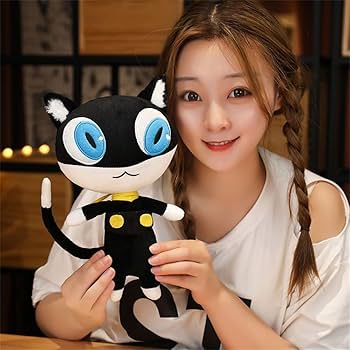 Amazon.co.jp: LACOS ペルソナ5 モルガナ 黒猫 ぬいぐるみ 人形ドール
