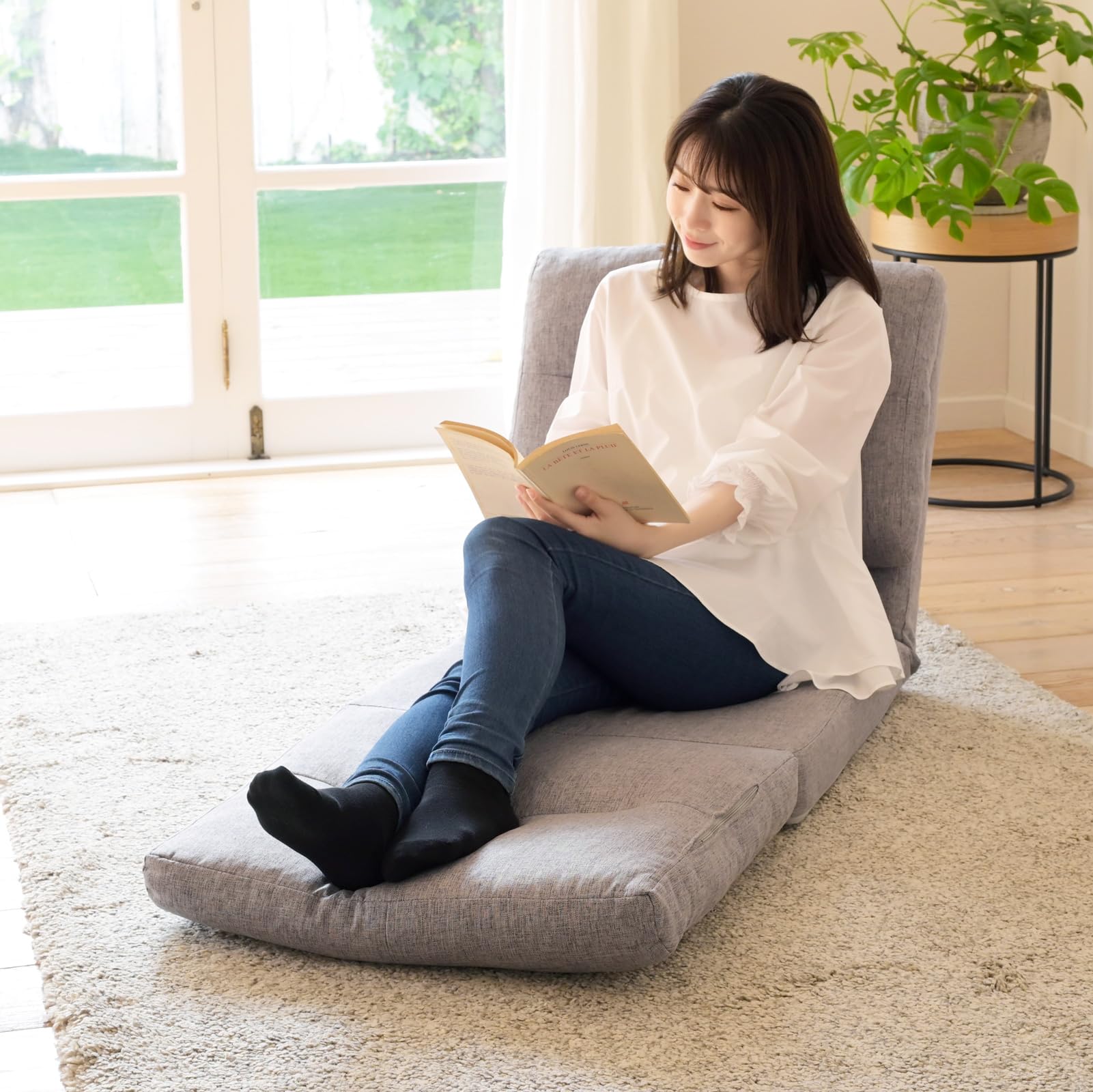 Amazon｜山善(YAMAZEN) ソファ ソファーベッド 座椅子 3WAY 一人掛け