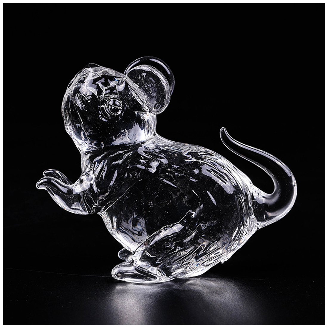 Amazon.co.jp: (イスイ)YISHUI 十二干支 透明 ガラス 置物 ホーム