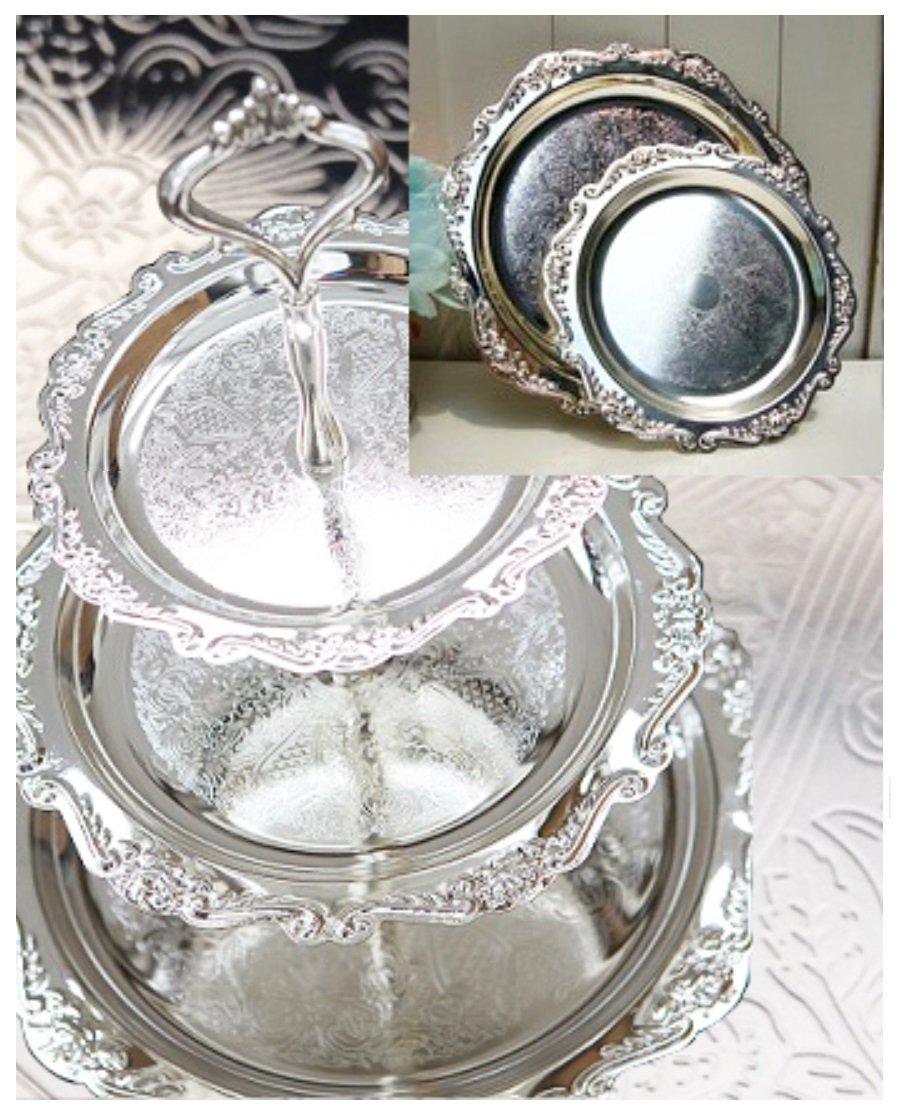 Amazon｜3段ケーキスタンド デザートプレート アフタヌーンティー