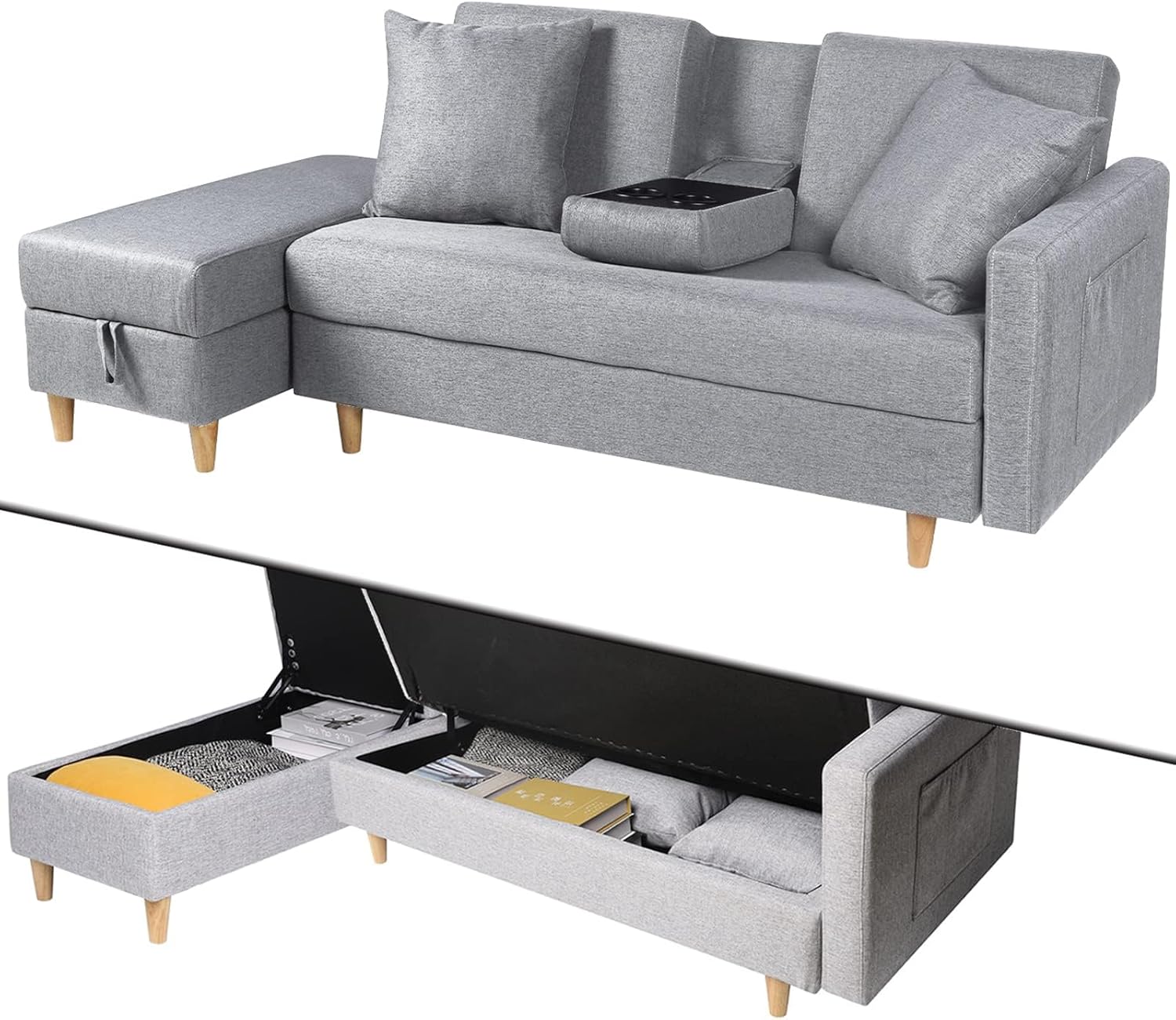 ニトリ 棚・コンセント付きベッドフレーム(ダブル） たのめる便2.5万