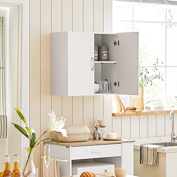 Amazon.co.jp: SoBuy 吊り戸棚 壁掛け棚 戸棚 壁面 幅60×奥行30×高さ60