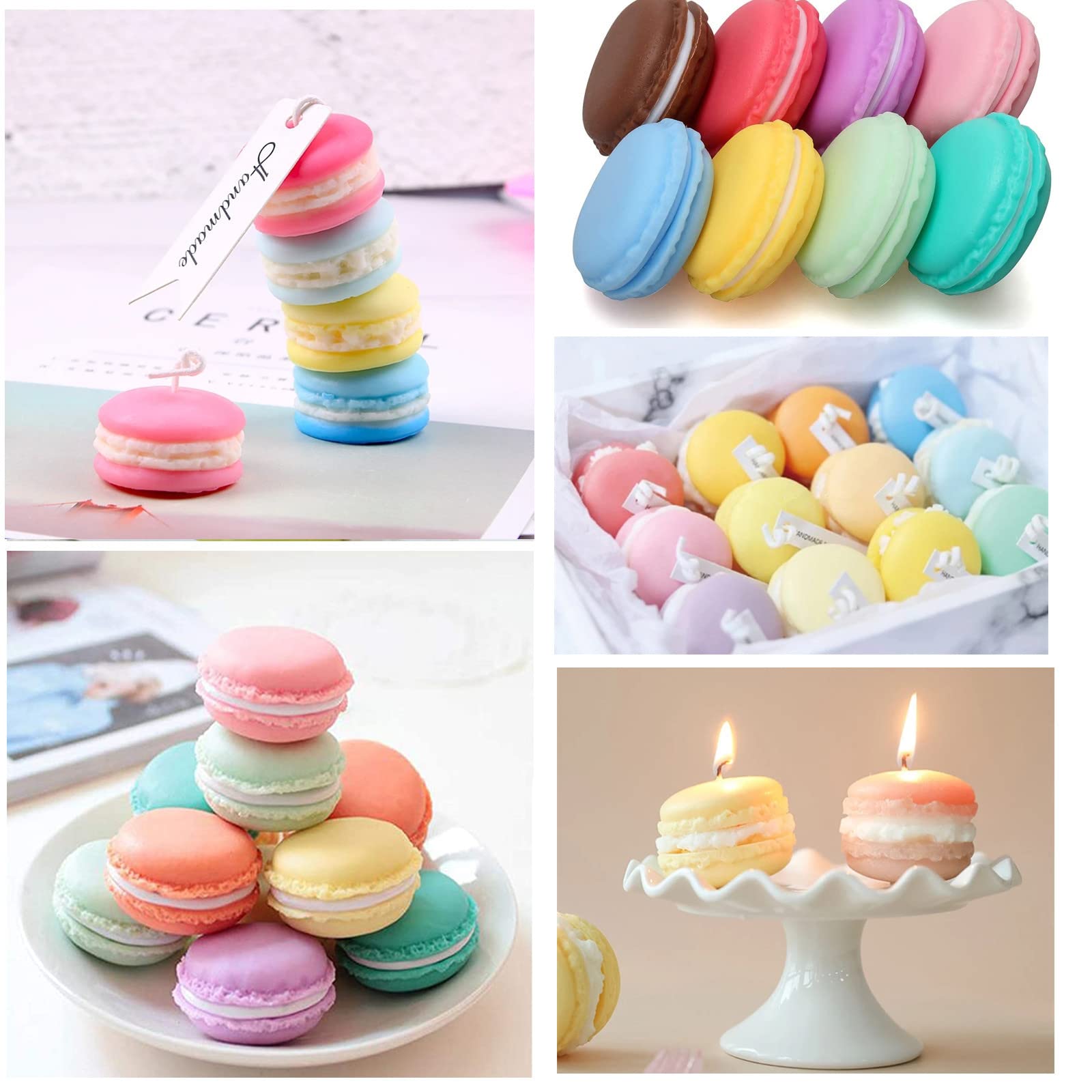 Amazon.co.jp: マカロン シリコンモールド アロマストーン キャンドル