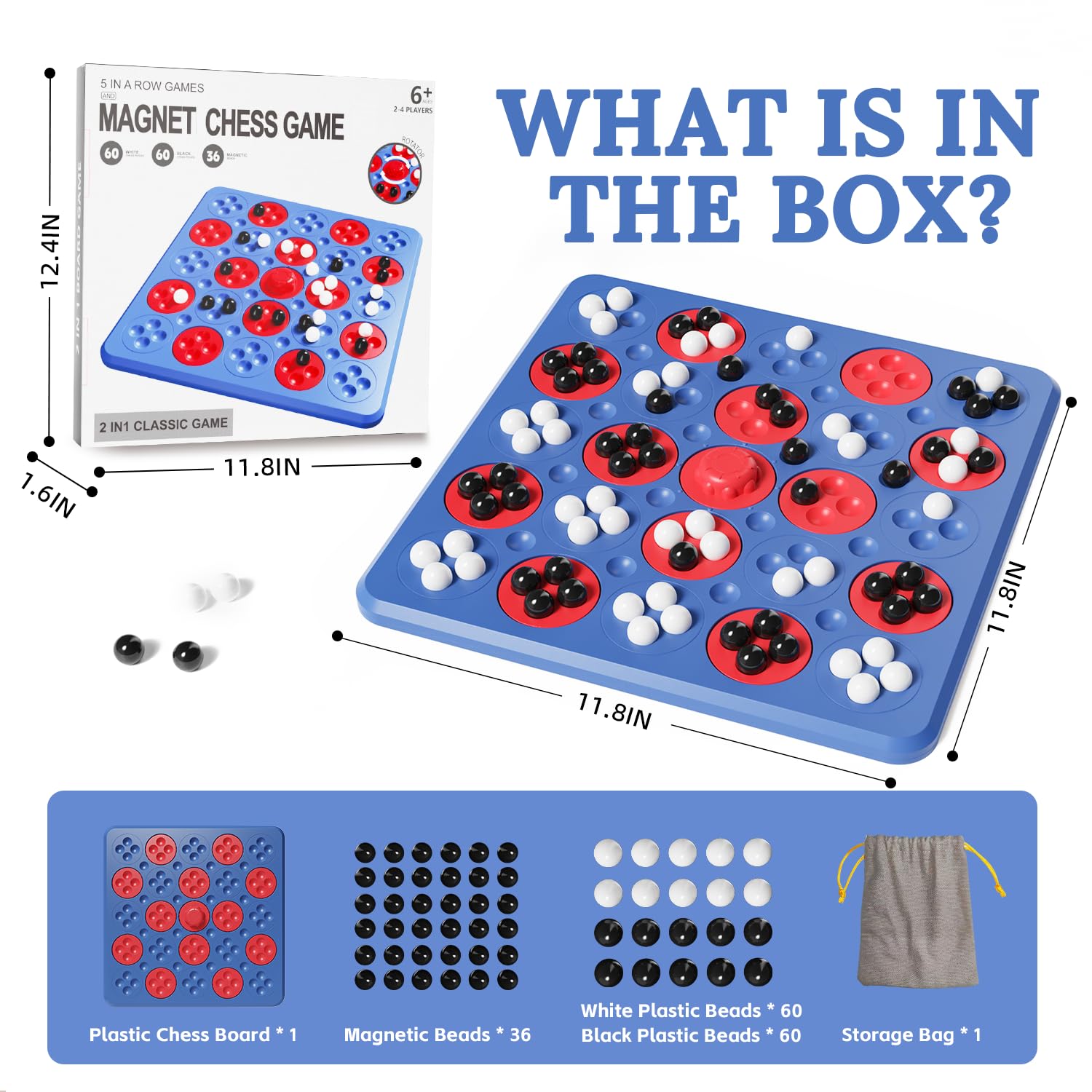 Amazon | 磁気ゲームチェス、マグネットゲーム、大人、子供、家族の夜