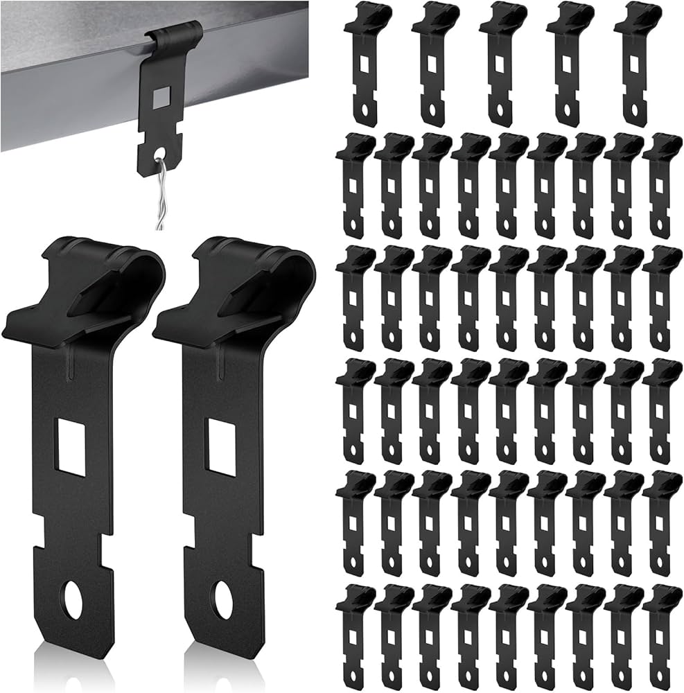 Amazon.com: Blulu 50 Pcs Z-Purlin Clips for Angled Flanges 1/8