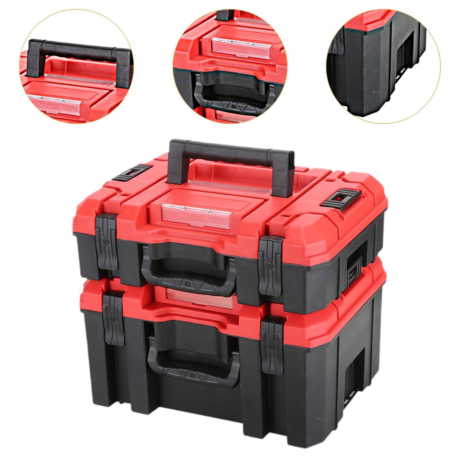 Amazon | Dualoai 積み重ね可能なツールボックス 電動工具ケース 防塵